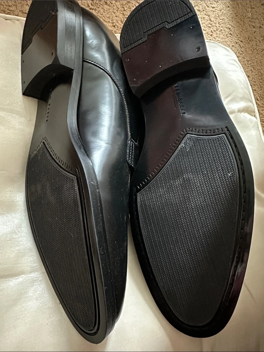 Ted Baker Black Leather Derby Lace-Up Shoes